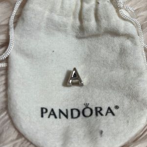 Pandora letter A charm